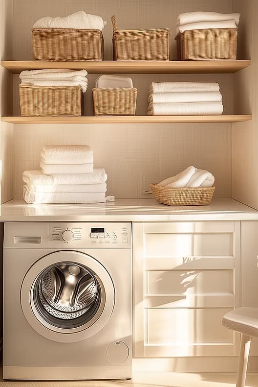Practical modern laundry renovation