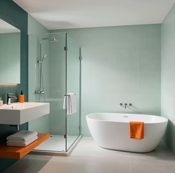 Contemporary bathroom renovation